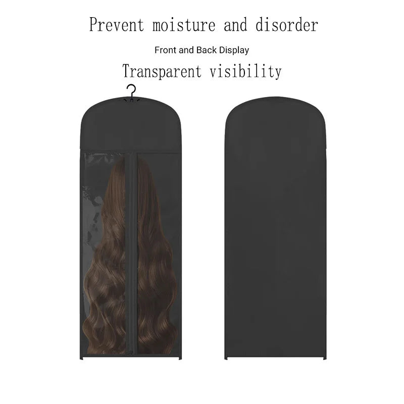 Wig Storage Bag – Transparent Zipper Organizer Case