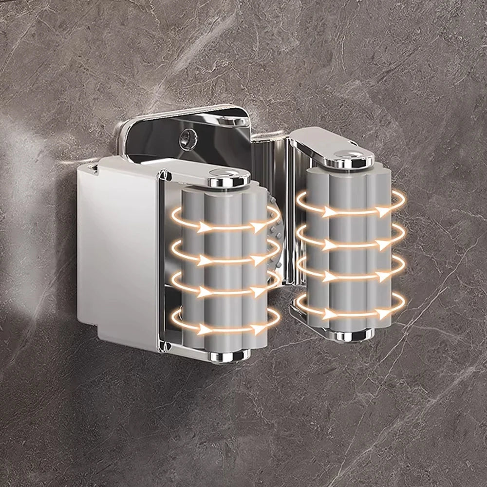 Wall Mounted Mop & Broom Holder – Stainless Steel Organizer