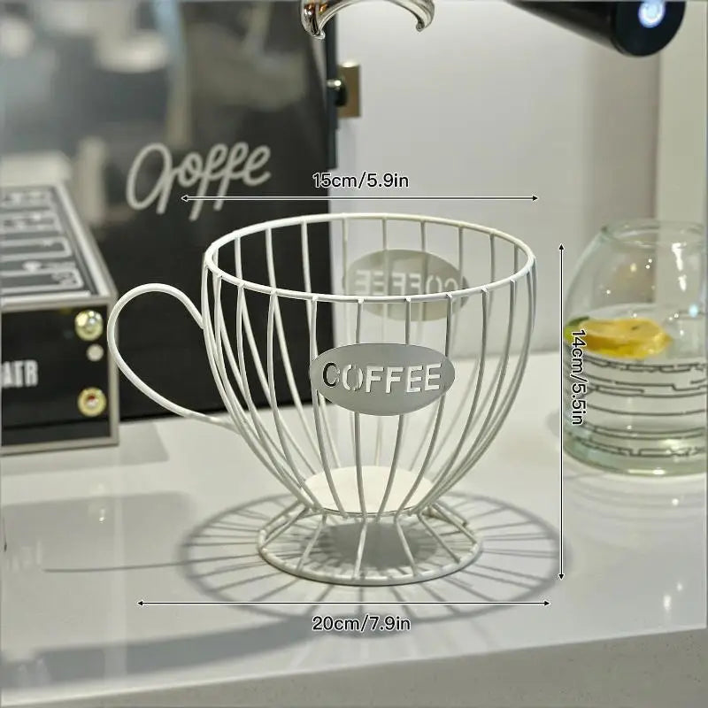 Metal Coffee Cup Pod Organizer – Large Capacity Holder