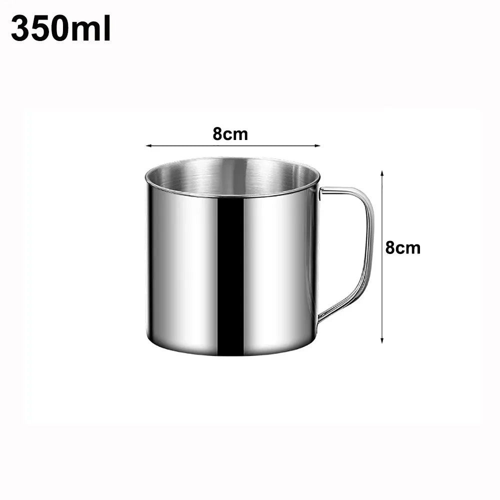 304 Stainless Steel Travel Mug with Lid & Handle 200–1250ml