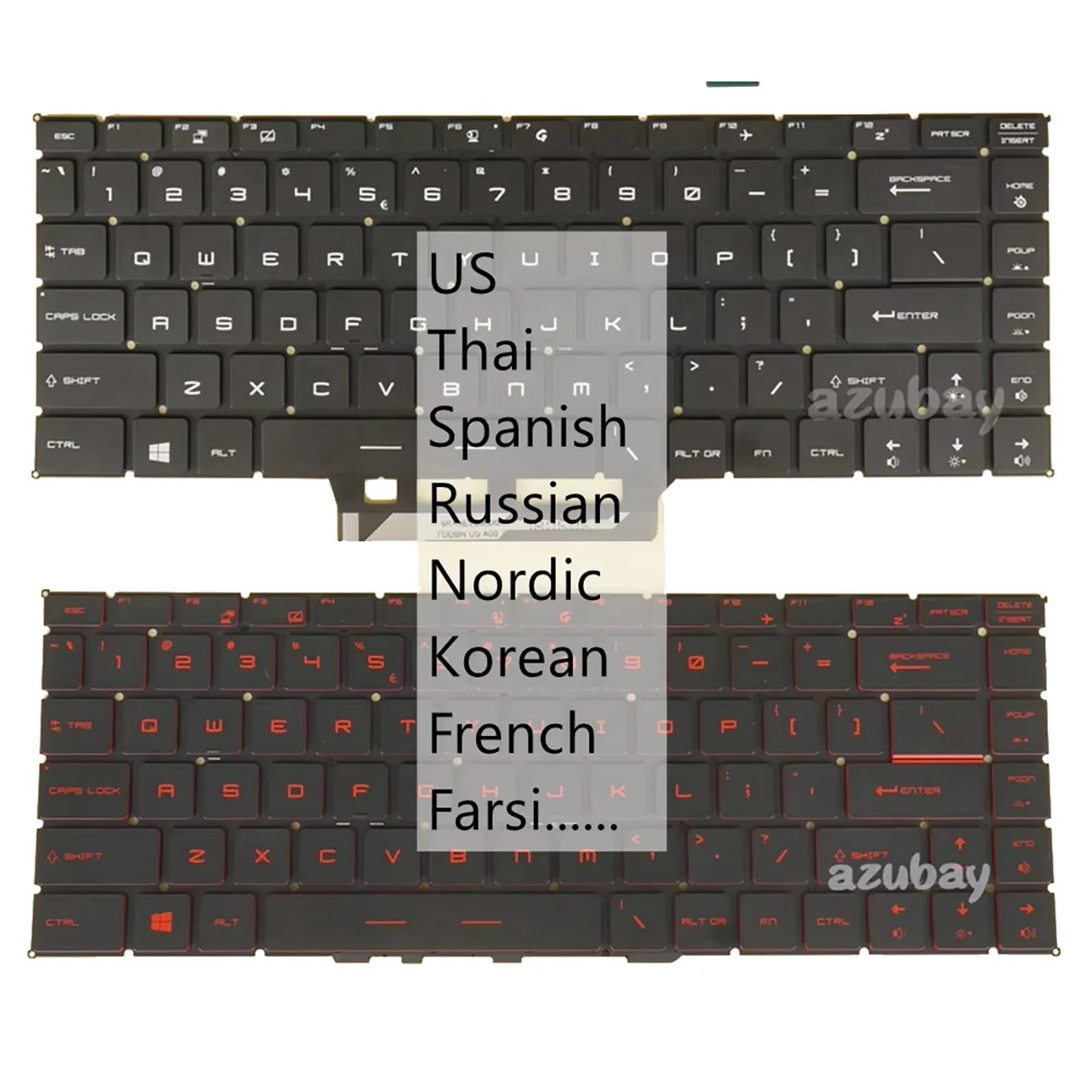 MSI GF65 PS63 Bravo 15 Backlit Replacement Laptop Keyboard