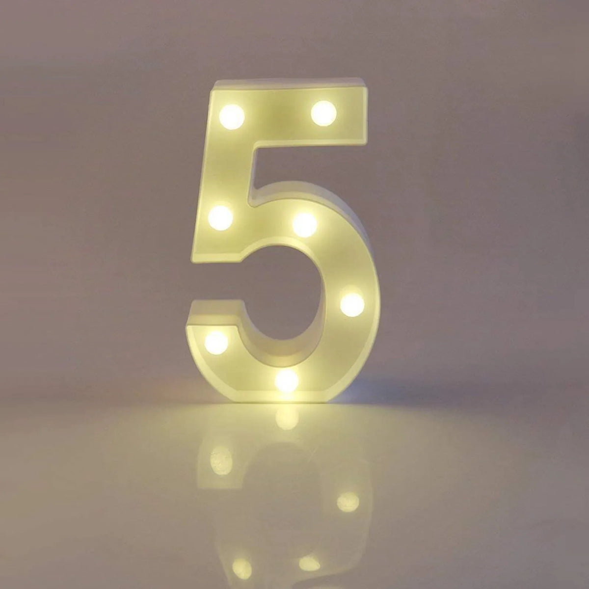 LED Light Up Letter & Number Signs – Battery Party Decor