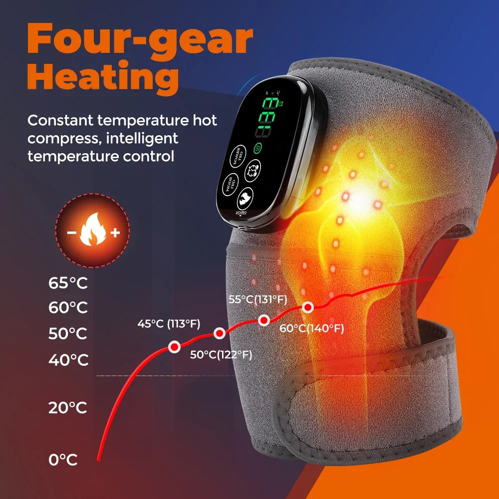 Hailicare Heated Shoulder & Knee Massager Brace with Red Light