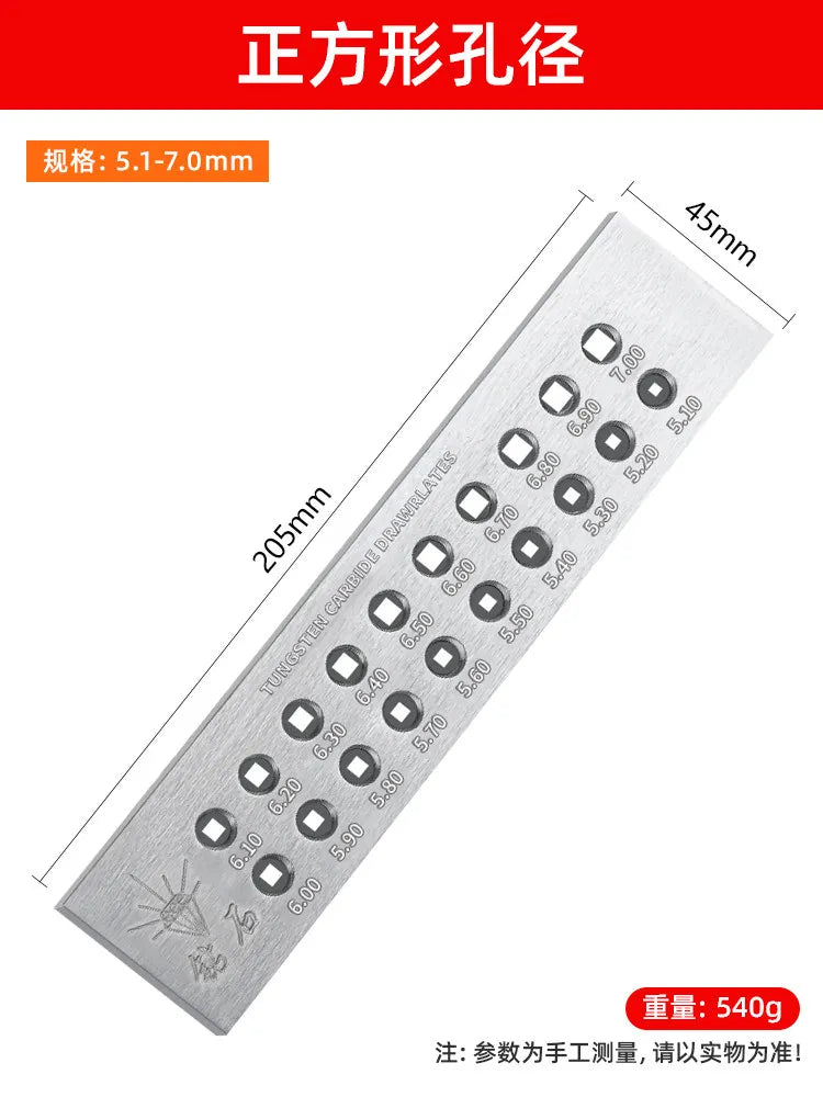 Tungsten Steel Wire Drawing Board – Semi-Circular & Square