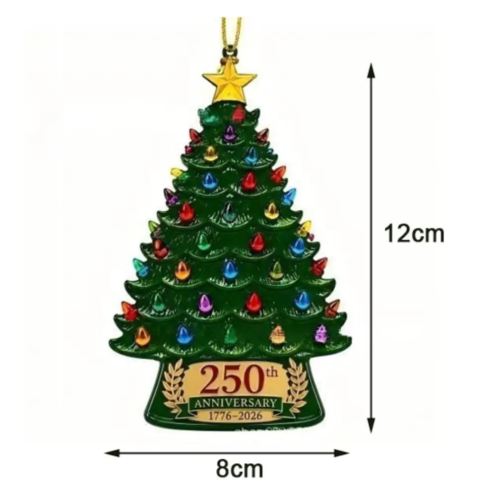 2D Flat Acrylic Christmas Tree Ornaments – Outdoor Rated