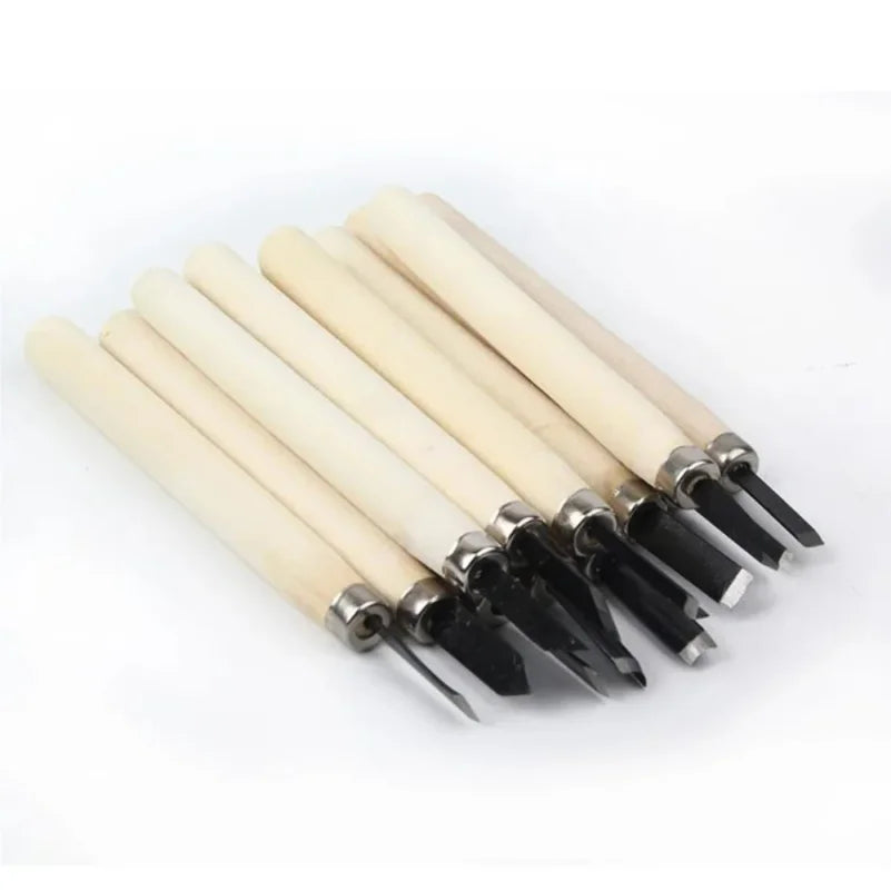 Wood Carving Chisels Set 8/12Pcs – DIY Woodworking Gouges