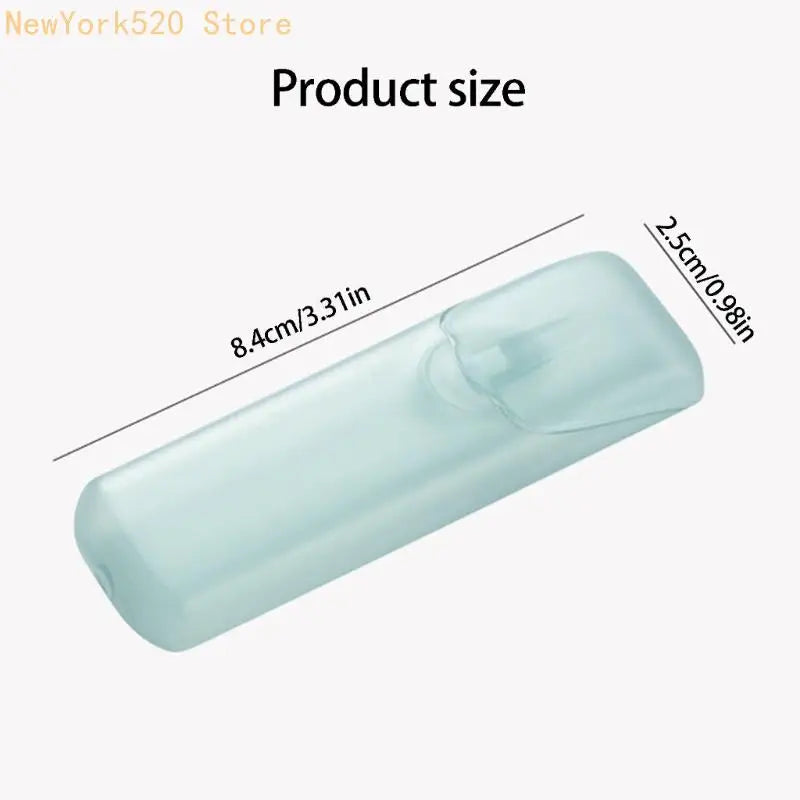 6-Pack Clear PP Portable Floss & Toothpick Holder Travel Case