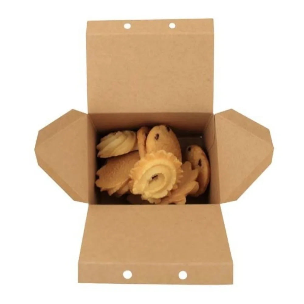 Christmas House Kraft Paper Candy Gift Boxes 25/50/100pcs