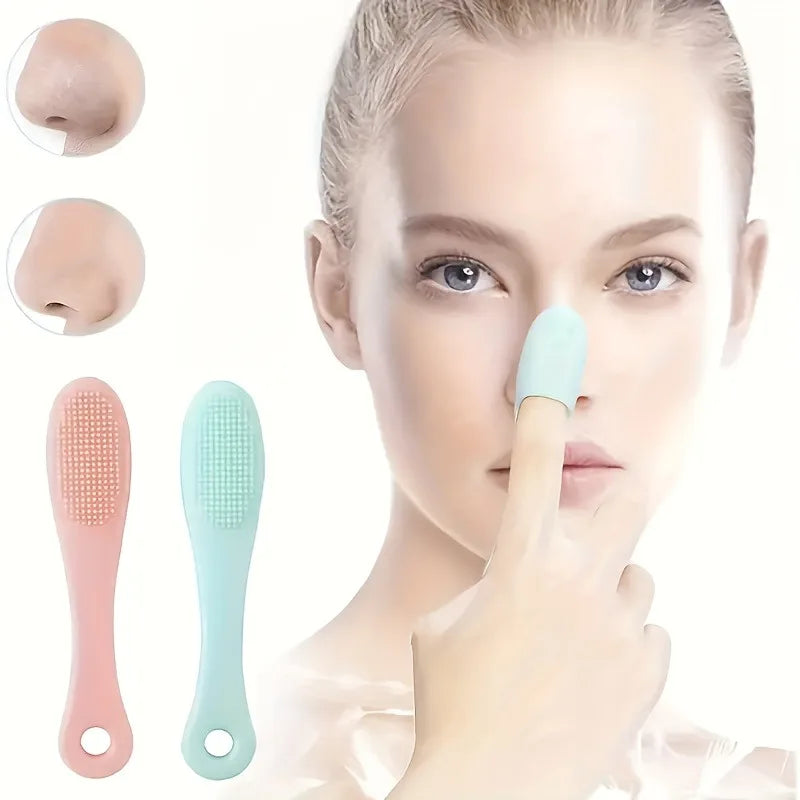 2pcs Silicone Finger Exfoliating Brush – Pore Cleansing Scrubber