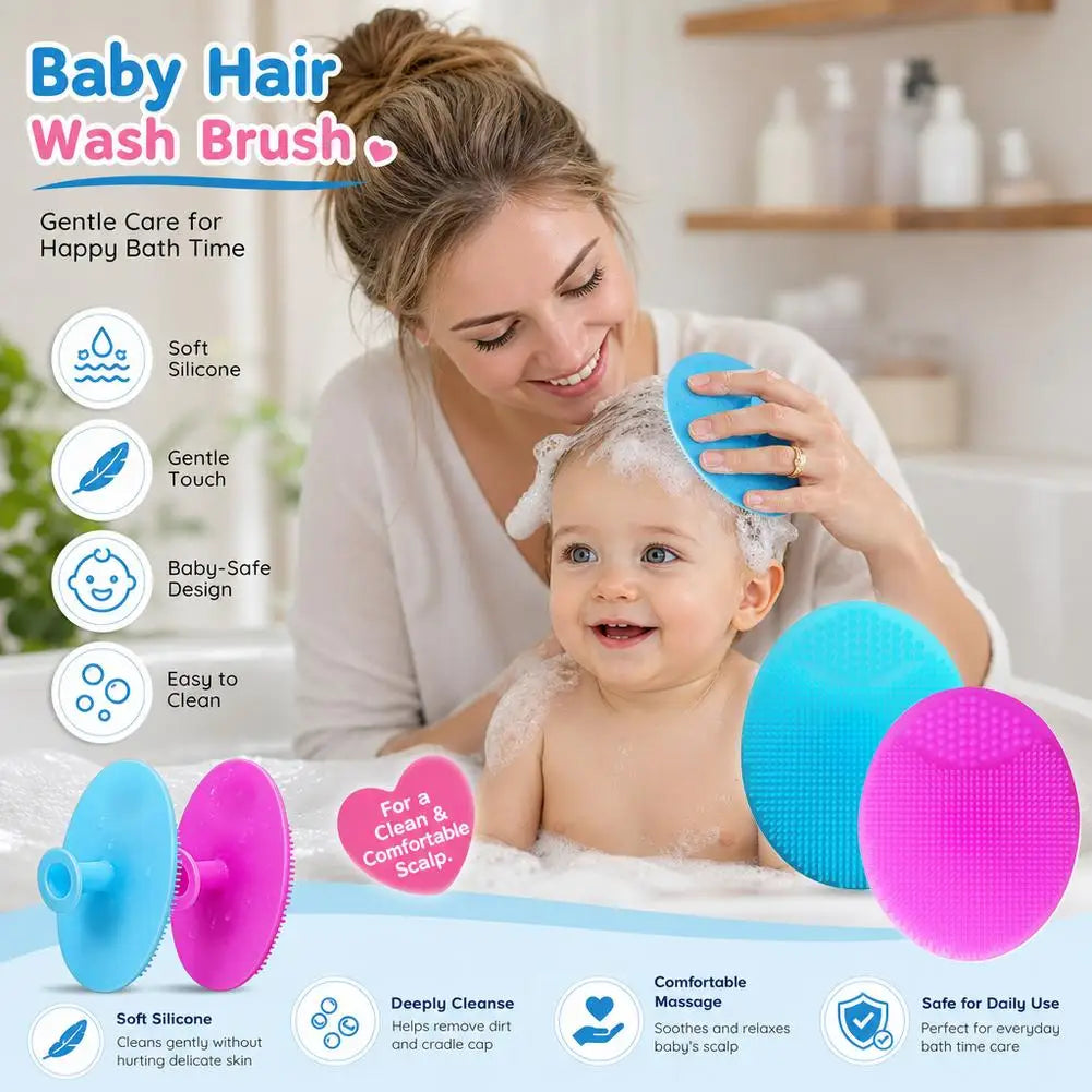 Soft Silicone Facial Cleansing & Baby Bath Brush