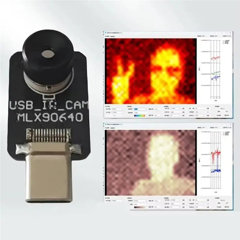 MLX90640BAA Thermal Imaging Module Type-C 32×24 IR Sensor