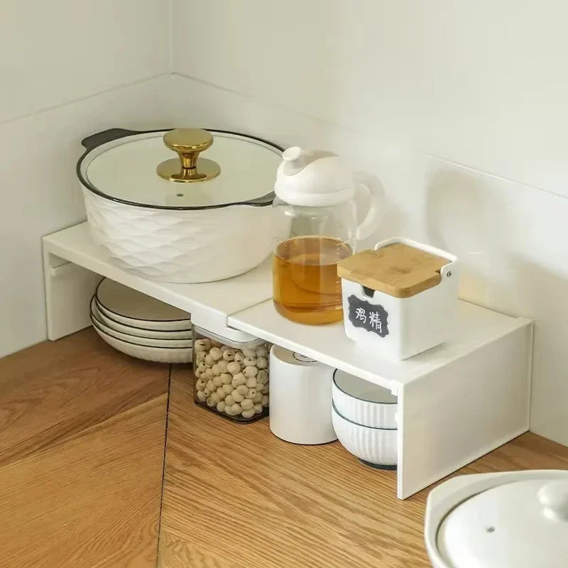 Stretchable Cabinet Shelf Spice Organizer Rack 1-2 Pcs