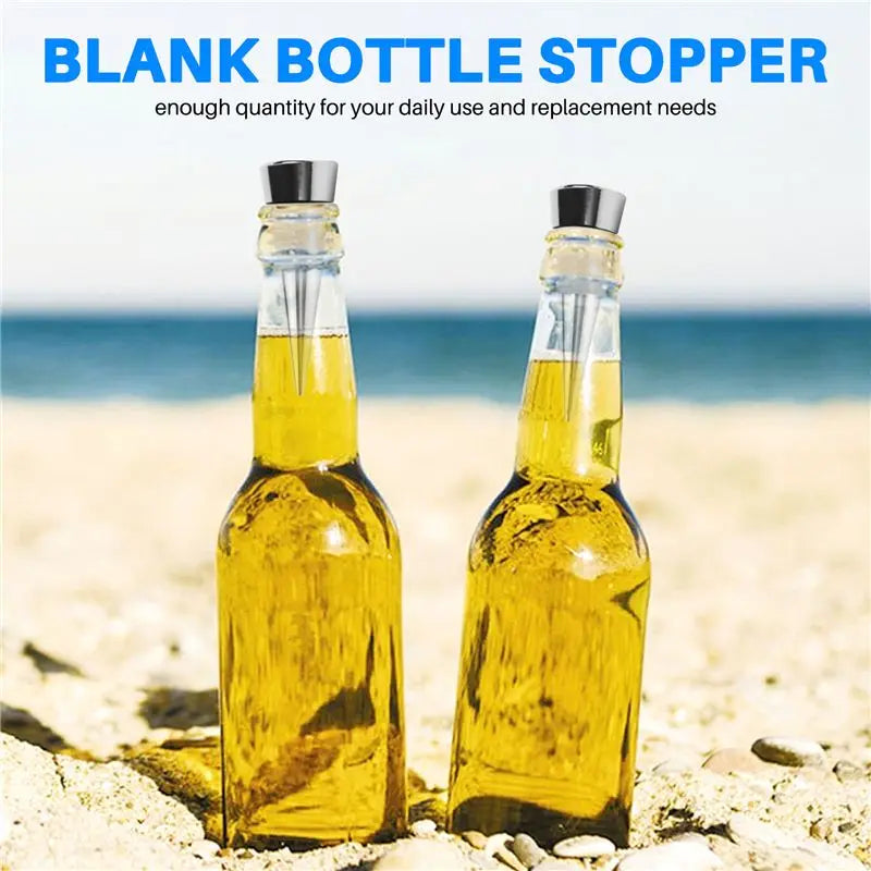 10-Pack Reusable Airtight Wine Bottle Stoppers – Silver