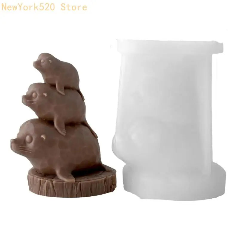 Stacking Animals Silicone Epoxy Resin Mold – Table Ornament
