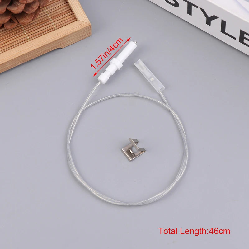 Gas Stove Igniter Electrode Spark Plug with Wire – 40mm Ceramic