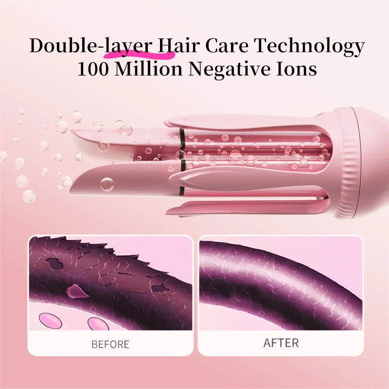 Automatic Hair Curling Iron – Anti-Scald Ceramic Timer Beep
