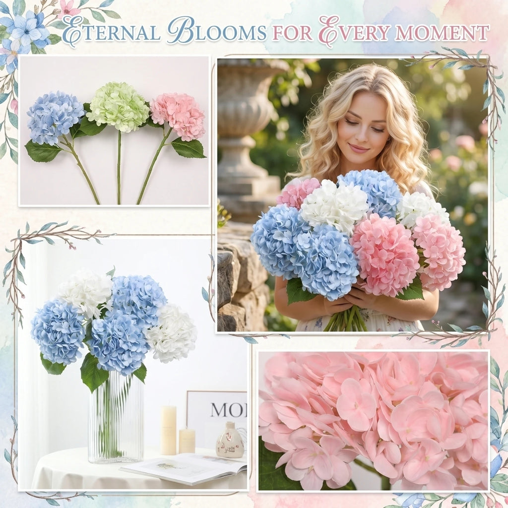 Artificial Hydrangea Flowers Real Touch Branch – Wedding Decor