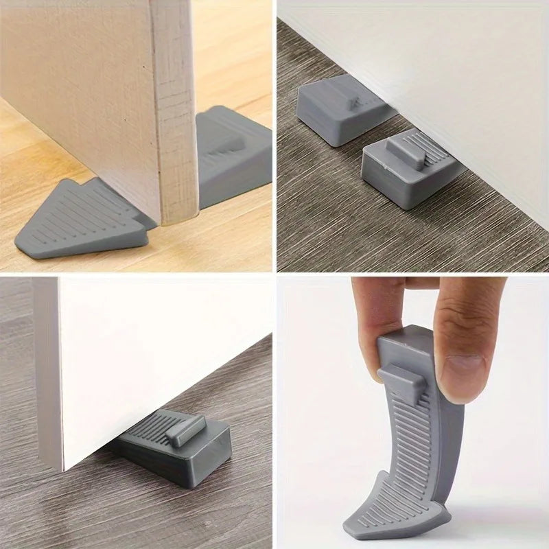 Heavy-Duty Stackable Floor Door Stoppers – Draft Blocker