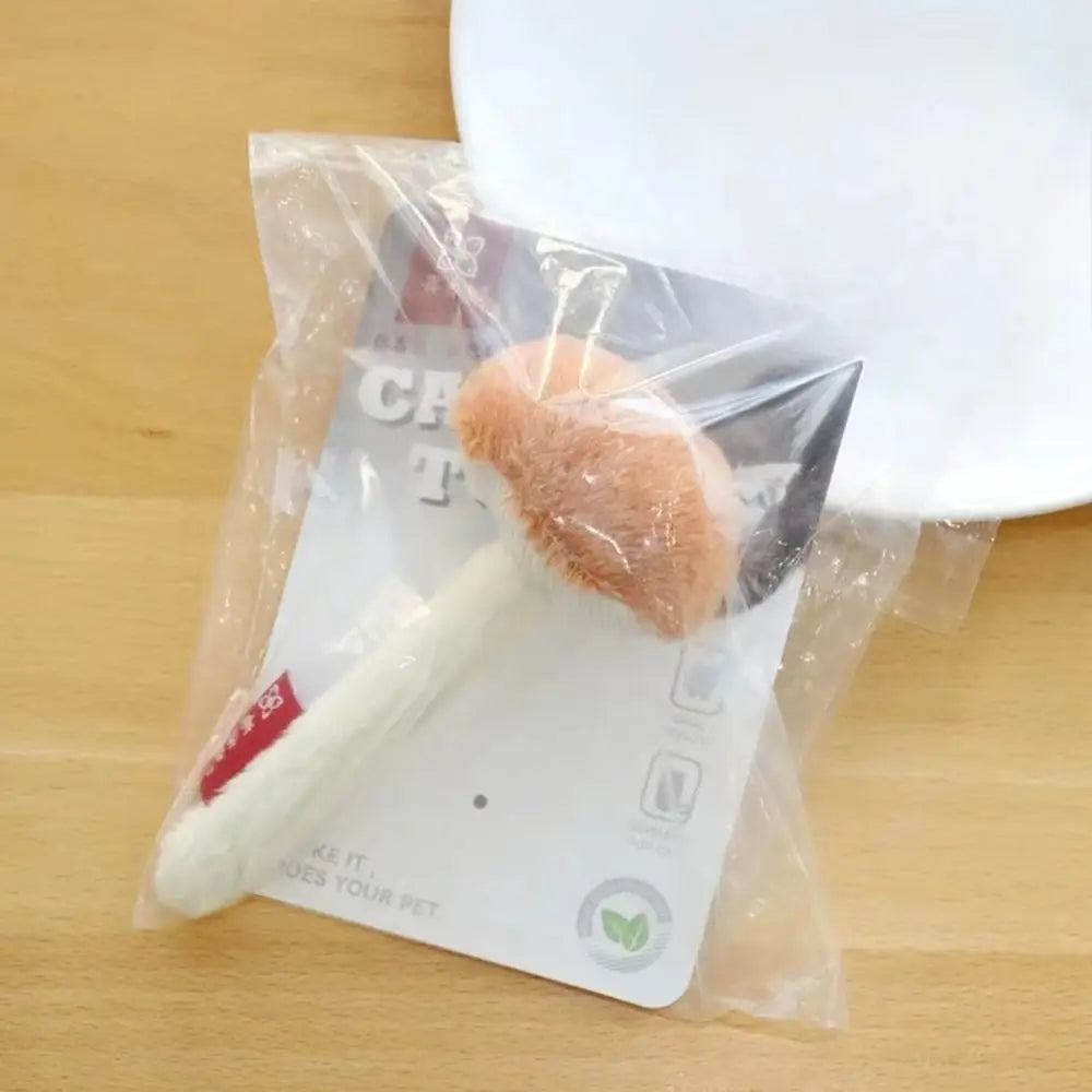 Mushroom Cat Chew Toy – Soft Bite-Resistant Interactive Teaser