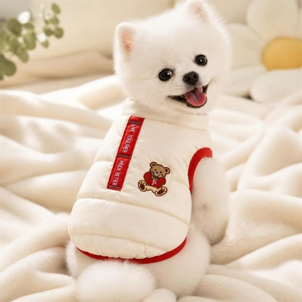 Windproof Cartoon Dog Jacket – Warm Thickened Pet Coat