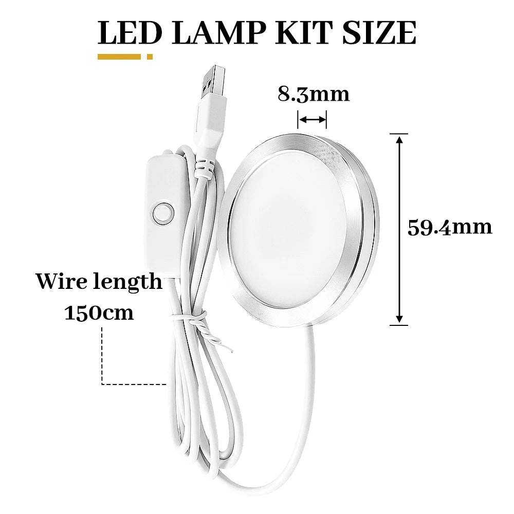LED Lamp Kit 001 for Bambu Lab 3D Printer – 15-Color Remote