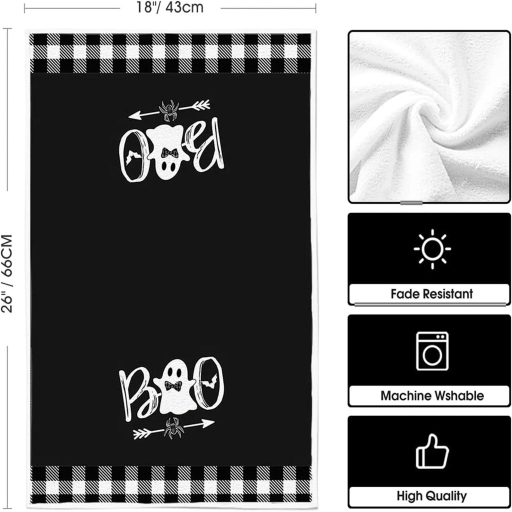 2-Pack Fall Microfiber Kitchen Towels – Halloween Autumn Décor