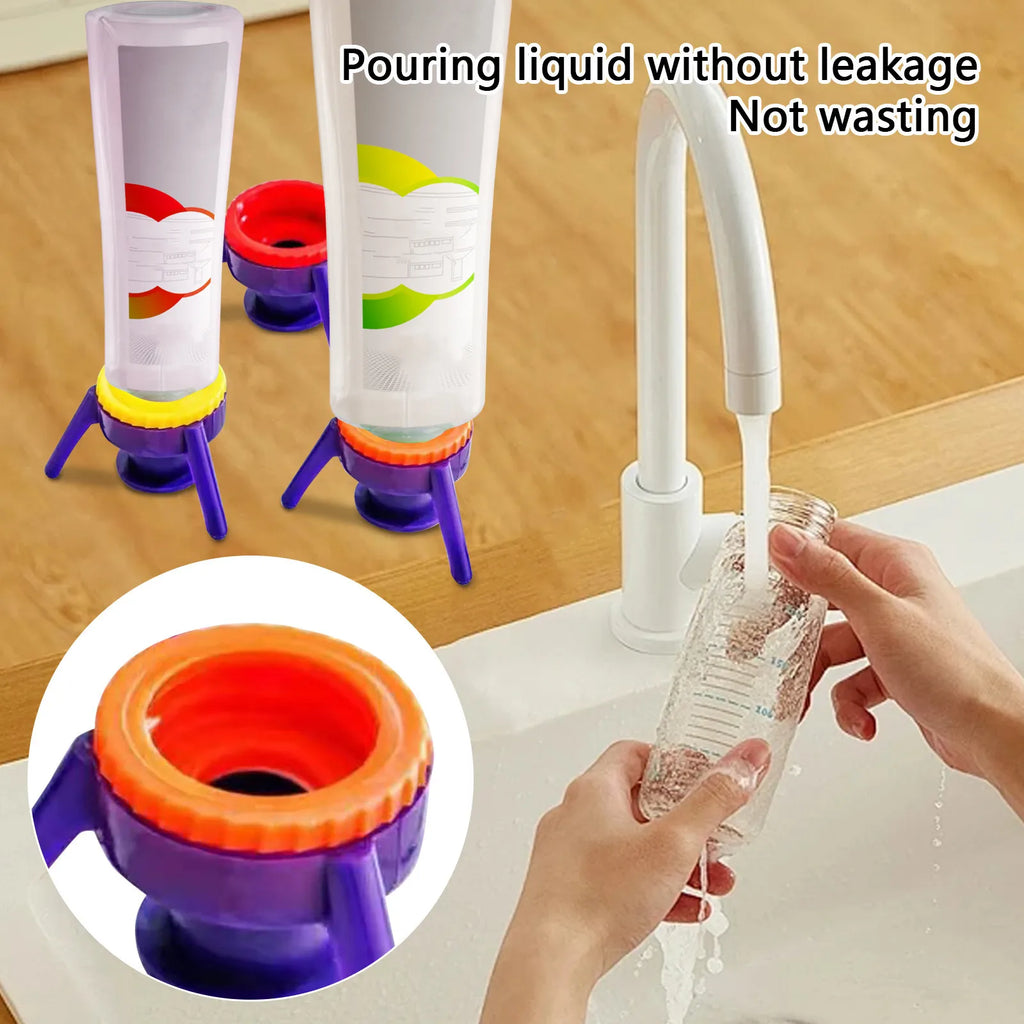 Inverted Bottle Cap Tripod Stand – Leak-Proof, BPA-Free, 3-Pack