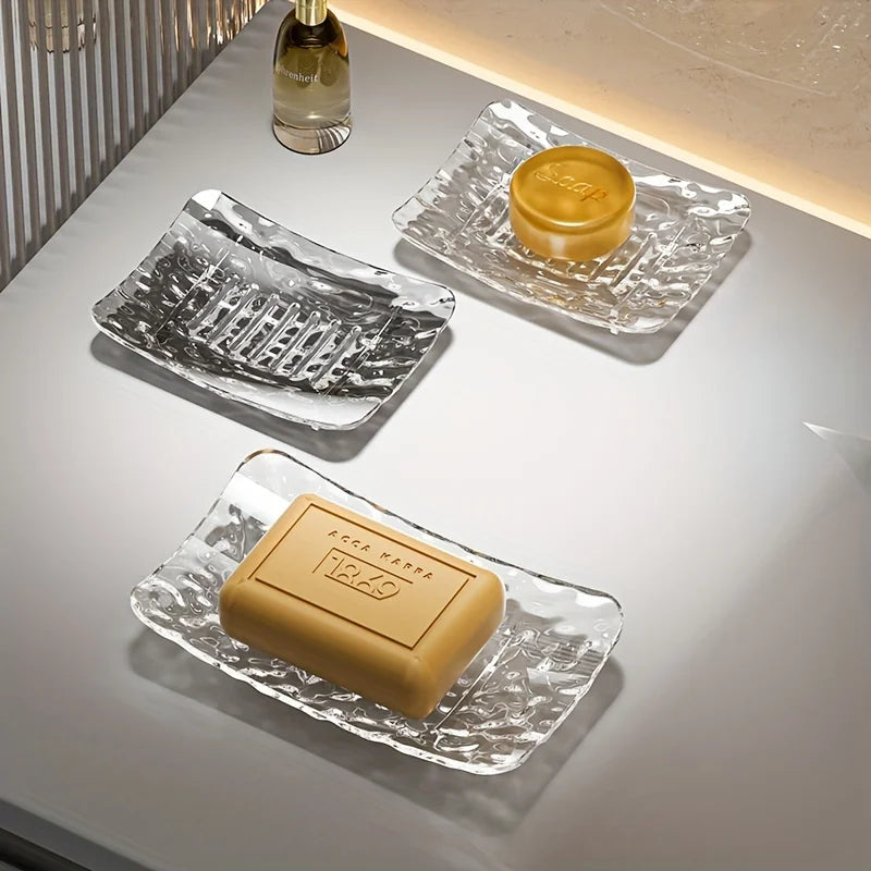 Glacier Pattern Self-Draining Soap Dish – Plastic Resin