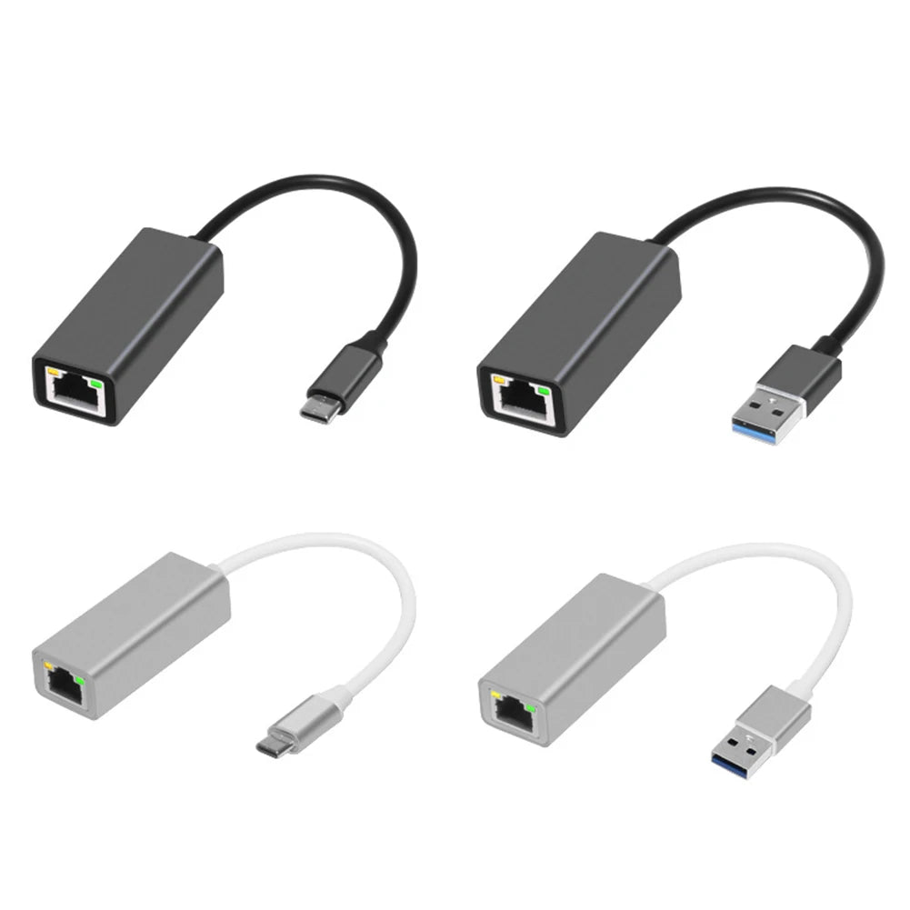 USB-C to RJ45 Gigabit Ethernet Adapter – 1000Mbps LAN Network Card