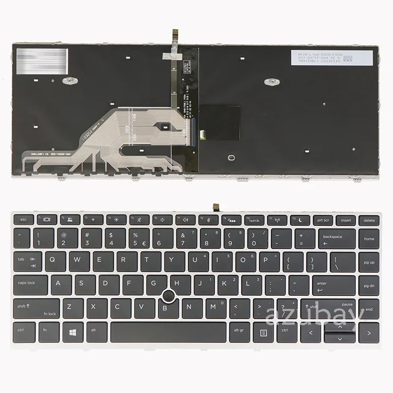 AZUBAY Backlit Keyboard HP ProBook 640 645 G4 G5 440 G1