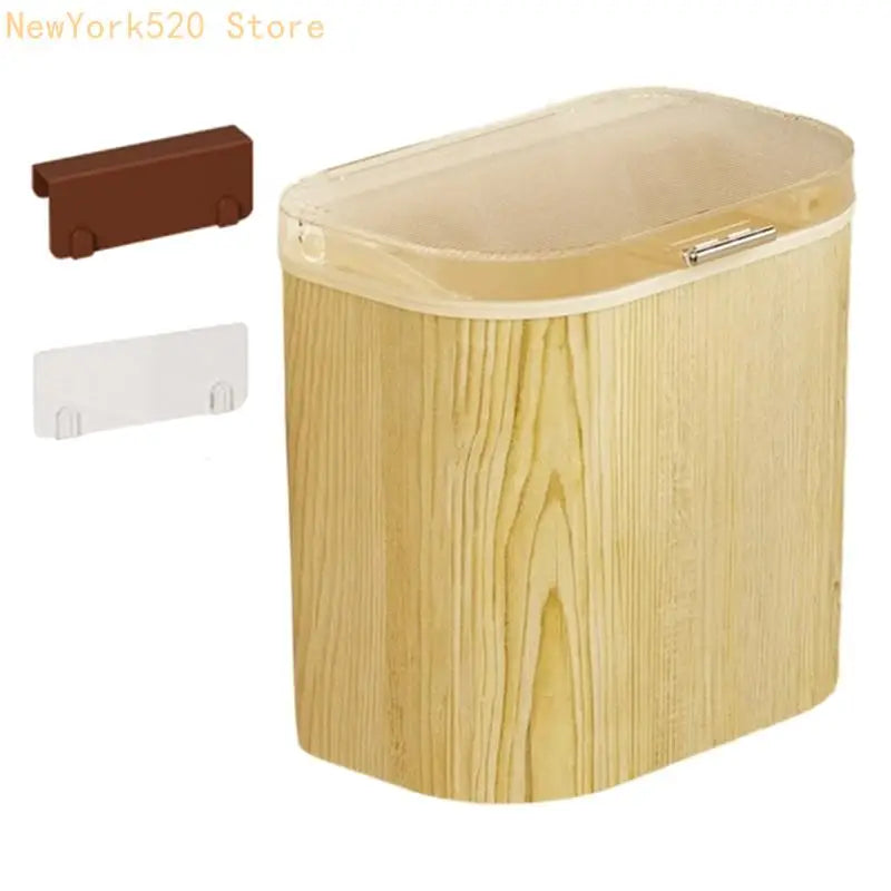 Wall Mounted Trash Can – Touchless Lid for Kitchen & Bathroom