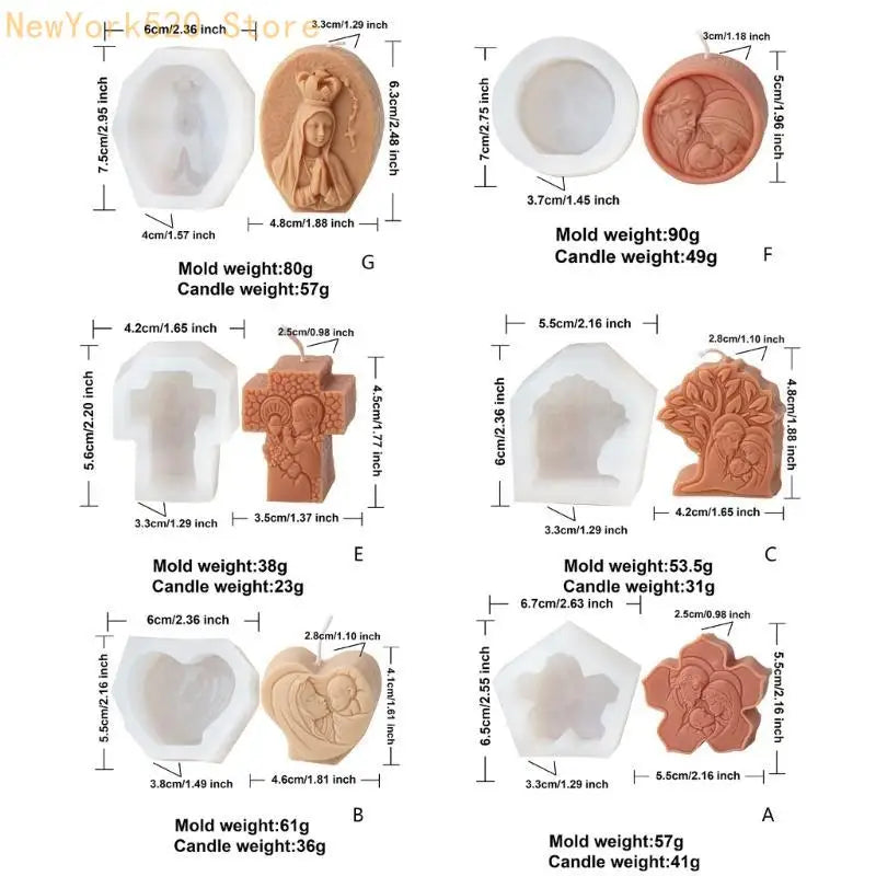 Silicone Mold for Epoxy Resin Soap & Christmas Decor