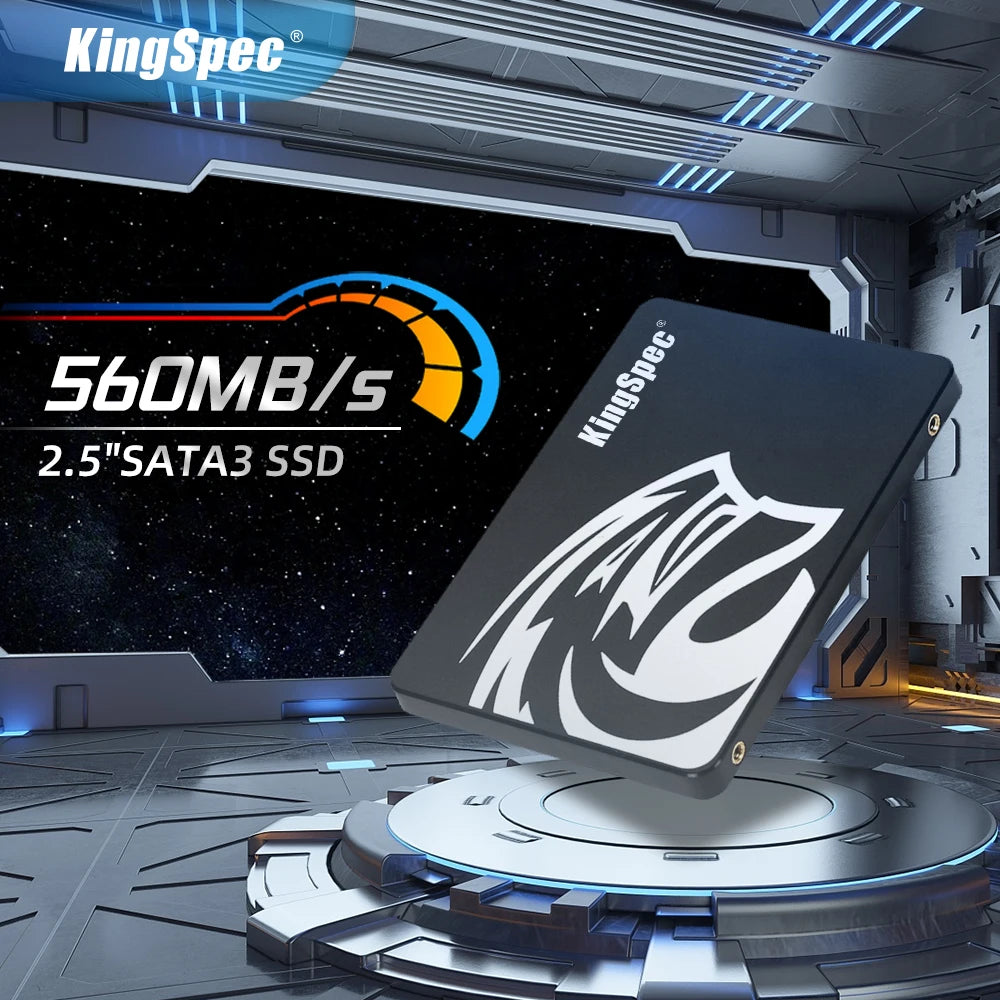 KingSpec SATA III SSD 128GB–2TB 2.5" Internal Drive for PC & Laptop