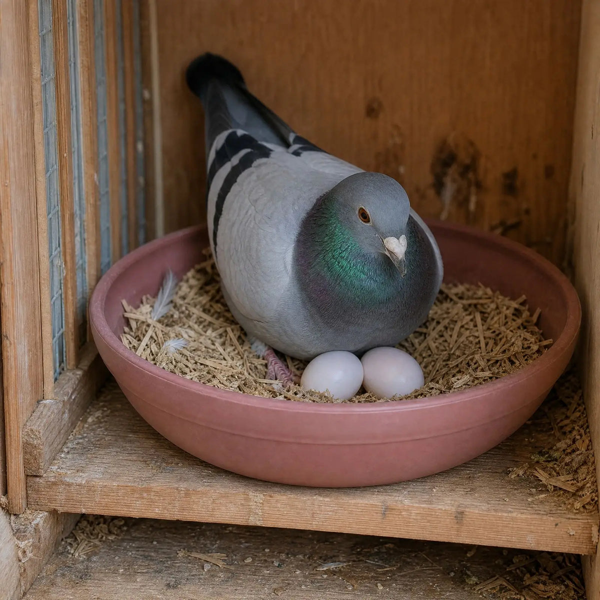 Round Plastic Pigeon Nest Bowl with Ventilation Holes | Bird Breeding