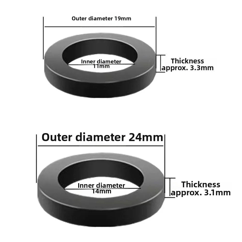 Rubber Sealing Washers 1/2" & 3/4" Pipe Gaskets 36/50/100Pcs