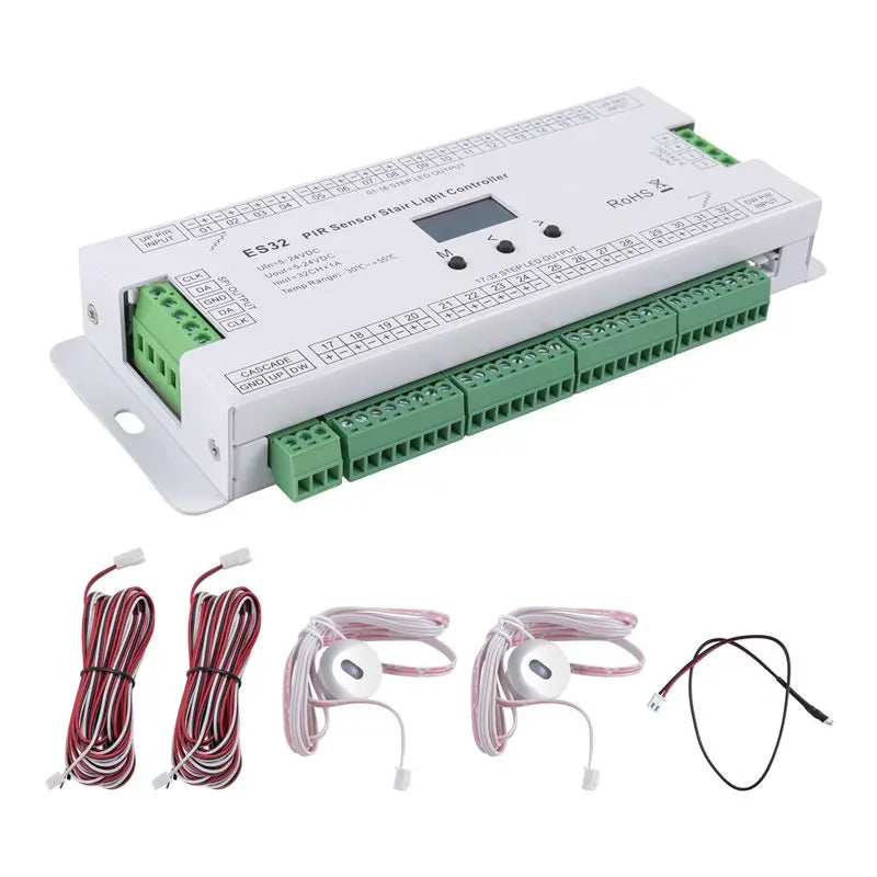 32-Channel ES32 PIR Stair Light Controller – LED Strip Switch
