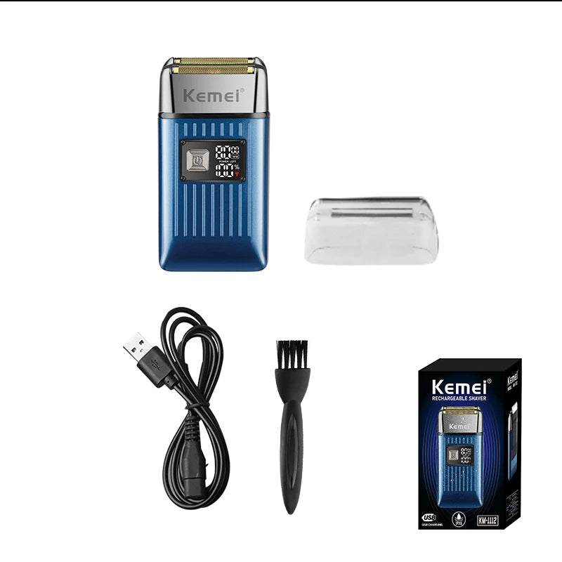 Kemei KM-1112 Double Foil Shaver IPX6 Waterproof 8000RPM