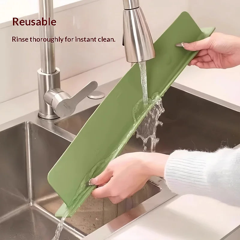 Silicone Sink Splash Guard Suction Cup Water Baffle