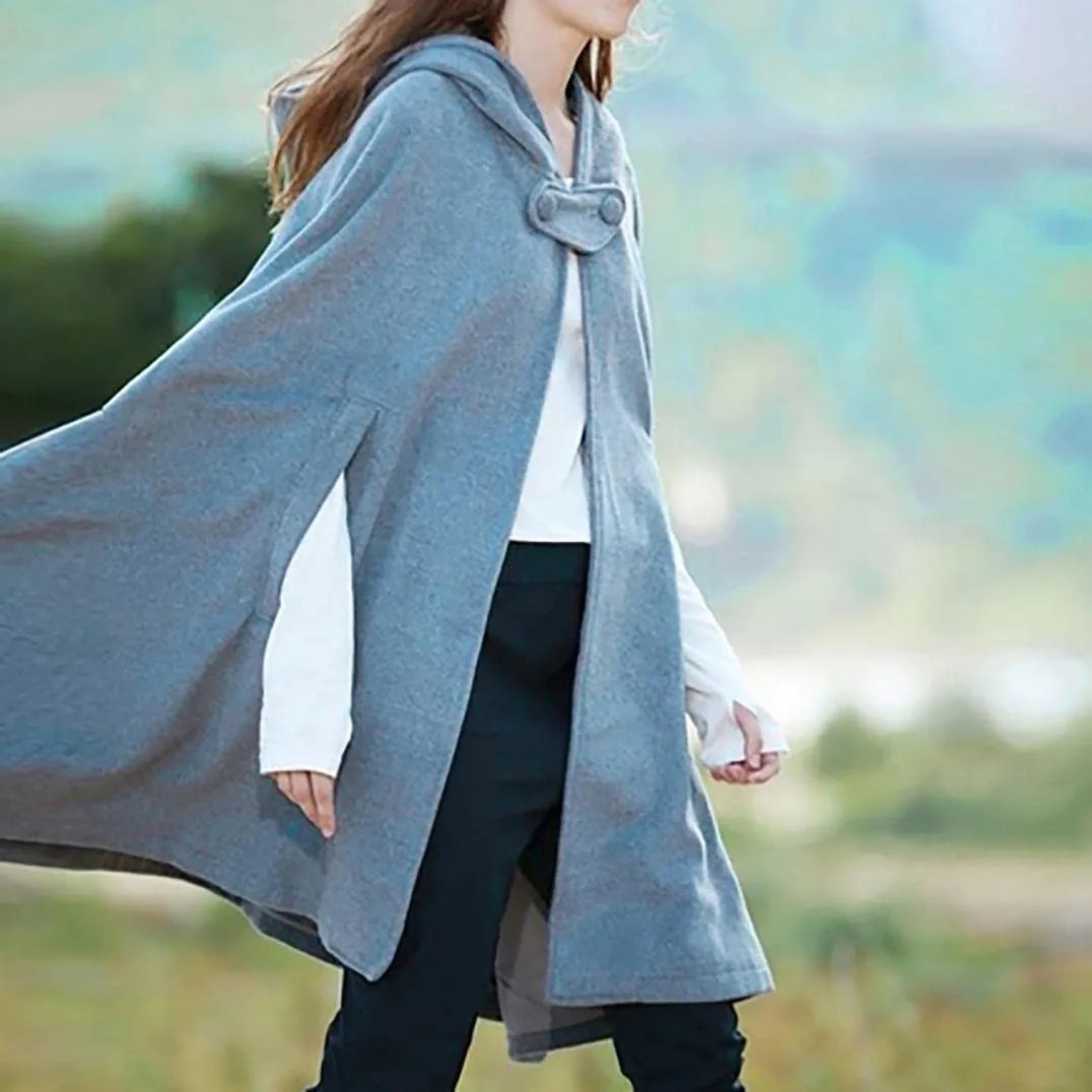 Women's Medieval Hooded Cloak Cape – Gothic Viking Cosplay