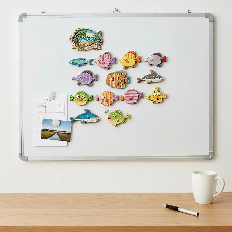 Cute Wooden Sea Fish Refrigerator Magnets – 1/5 Pcs Set