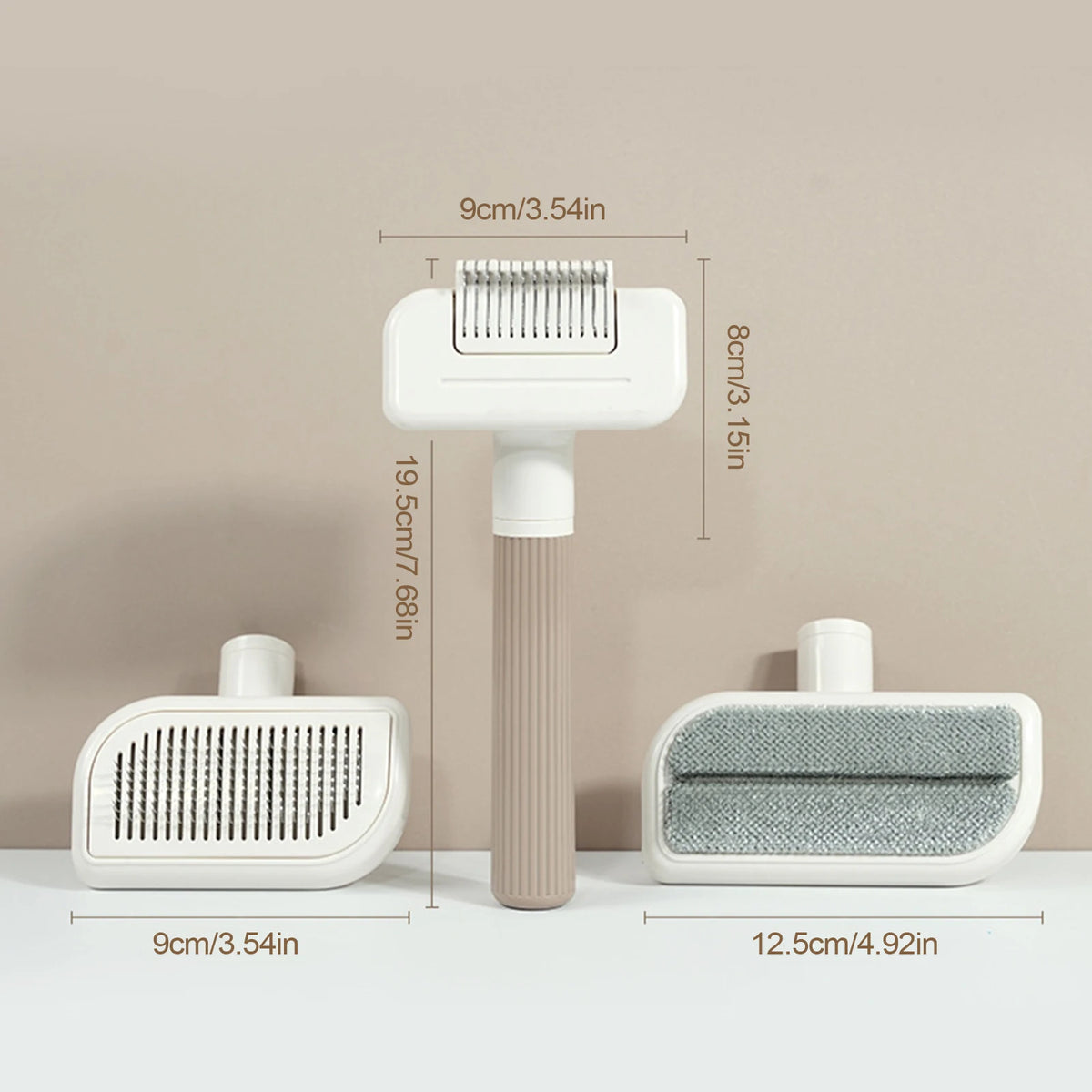 3-in-1 Pet Grooming Comb & Fur Remover Brush – Dogs & Cats