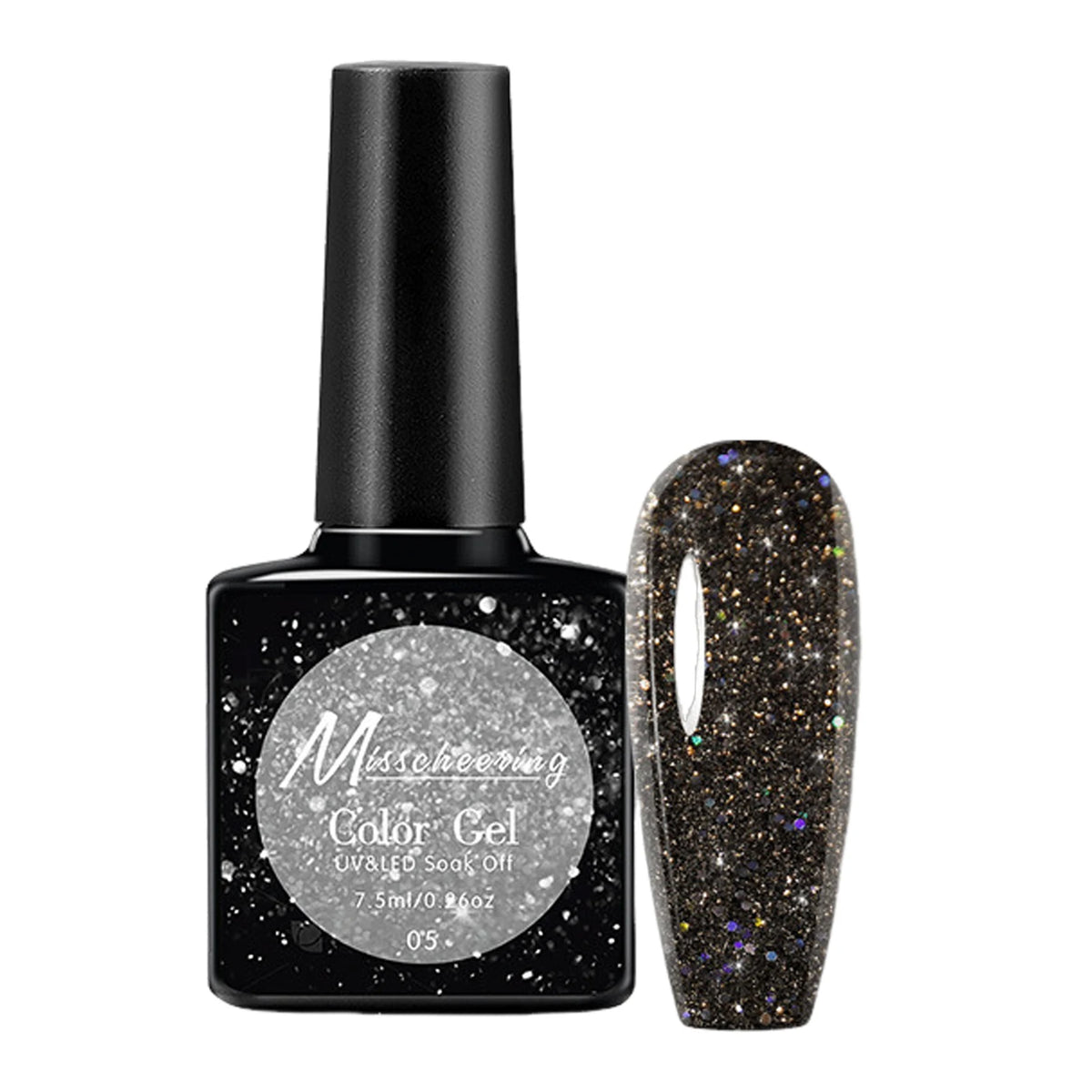 Glitter Gel Nail Polish Diamond Effect Soak Off UV – 7.5ml