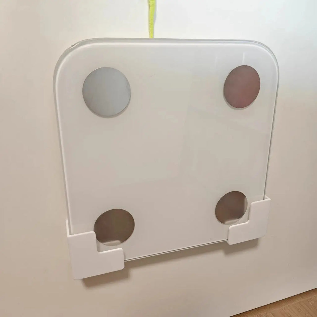 Self-Adhesive Scale Wall Mount Holder – Space-Saving White