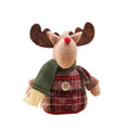 Soft Plush Christmas Dolls – Santa, Elk & Snowman Holiday Decor