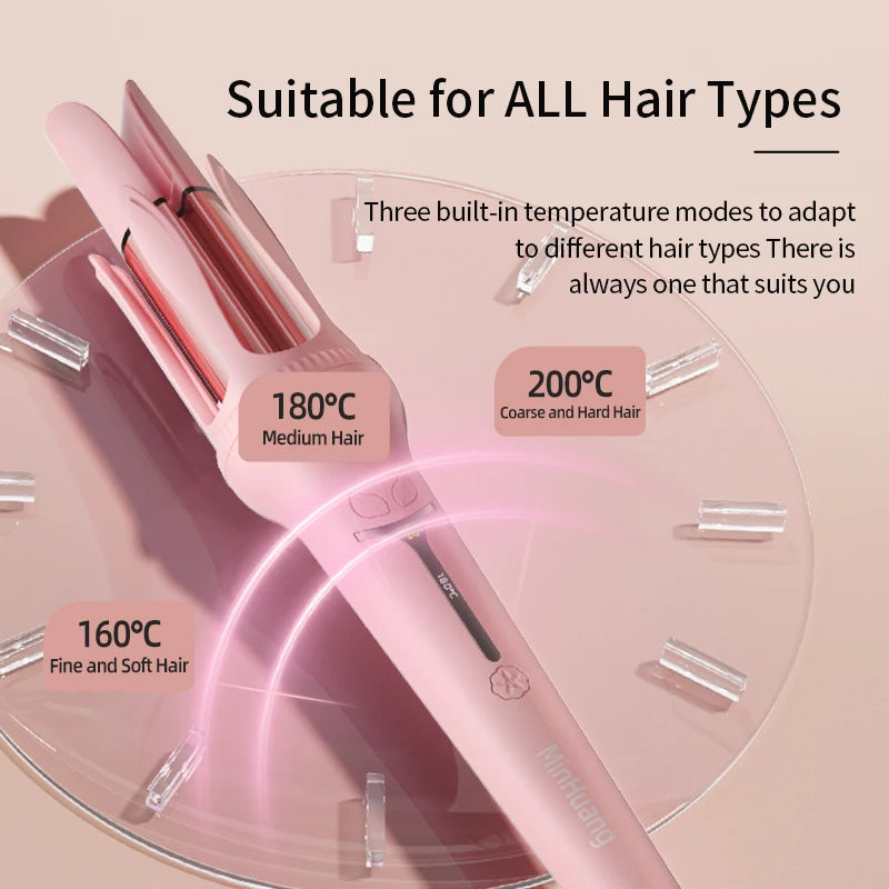 Automatic Hair Curling Iron – Anti-Scald Ceramic Timer Beep