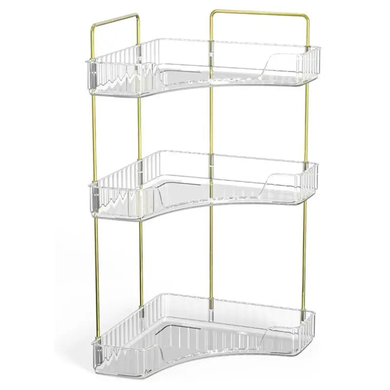 Corner Bathroom Countertop Organizer – 2 & 3 Tier Cosmetic Rack