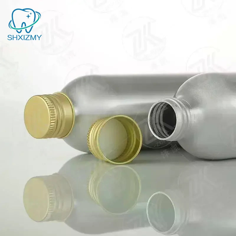 Gold Aluminum Refillable Bottle 50–250ml | Screw Cap Travel