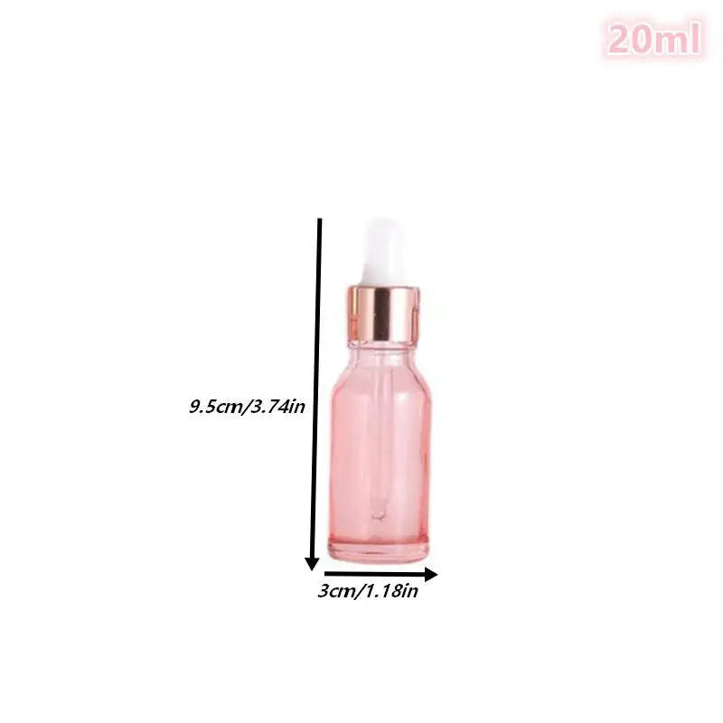 Glass Dropper Bottles 5–100ml Rose Gold Lid | Essential Oil