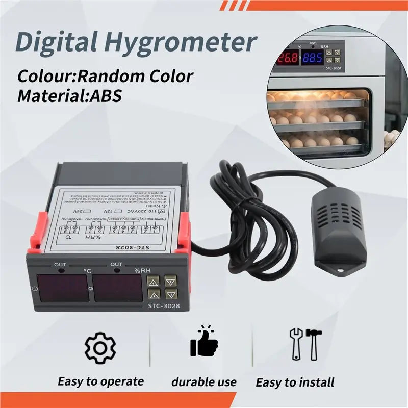 STC-3028 Digital Thermostat Hygrometer Humidity Controller 220V
