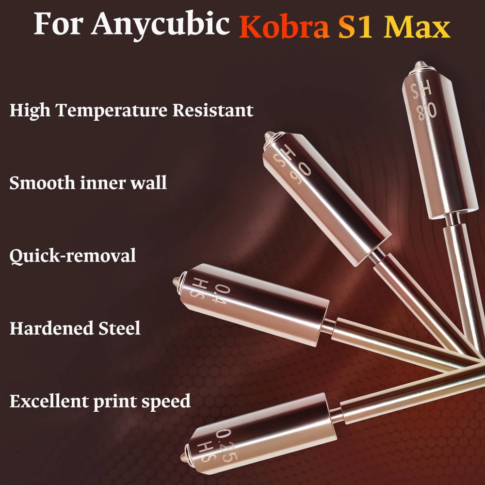 Anycubic Kobra S1 Max Hardened Steel Nozzle & Hotend Kit